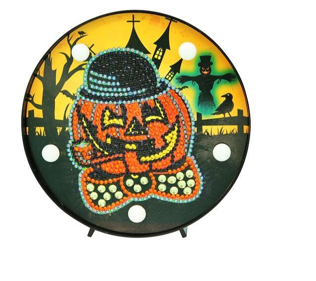 Halloween Pumpkin - DIY Diamond Painting LED Lamp