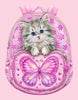 Kitten in a Pink Bag - DIY Diamond Painting